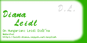 diana leidl business card